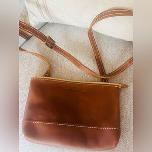 Portland leather mini crossbody purse